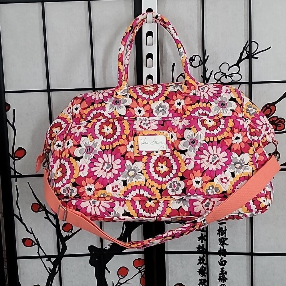 Vera Bradley Grand Traveler Tote Pixie Blooms